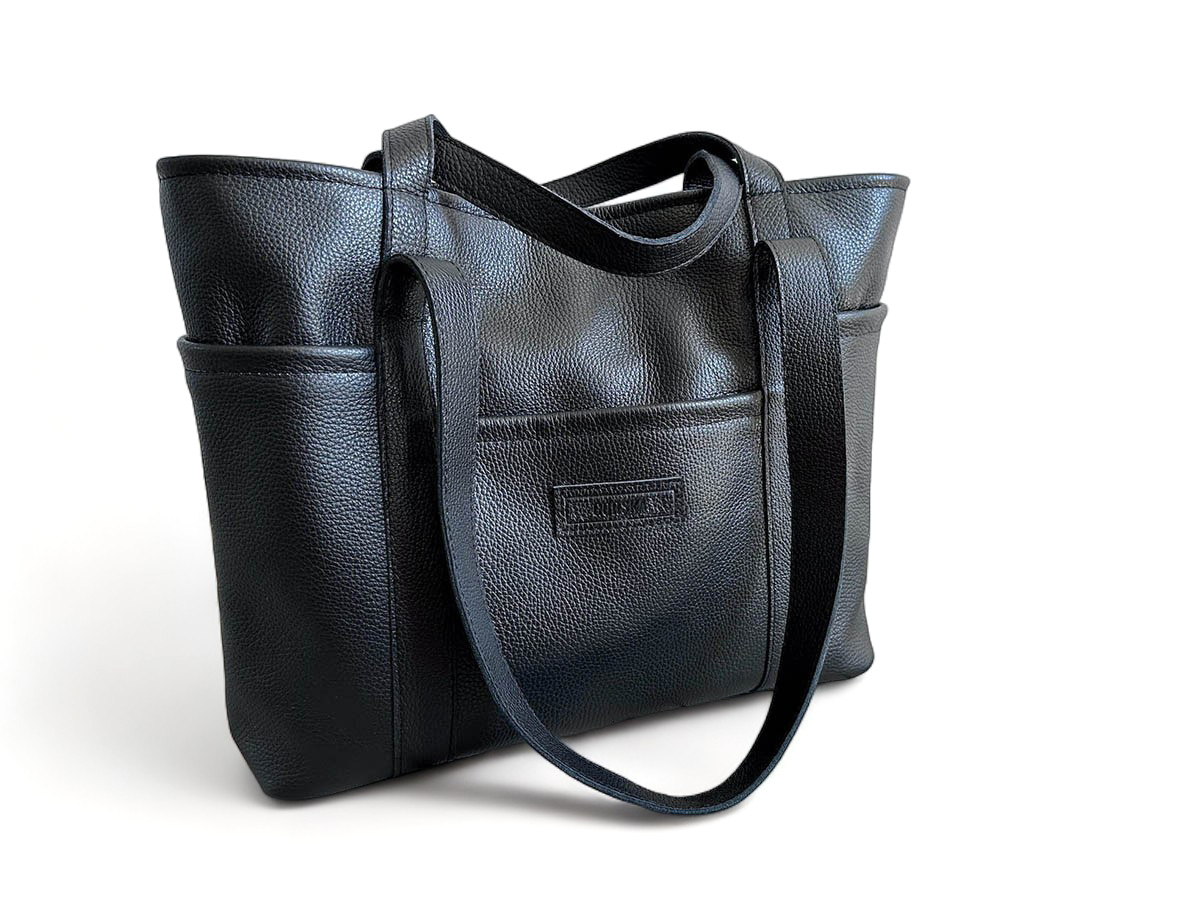 Luxury Large Tote with Style Made with Natural Leather RedDamson