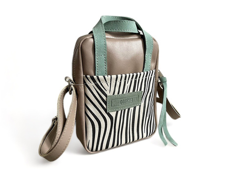 Pouch Taupe & Oli...
